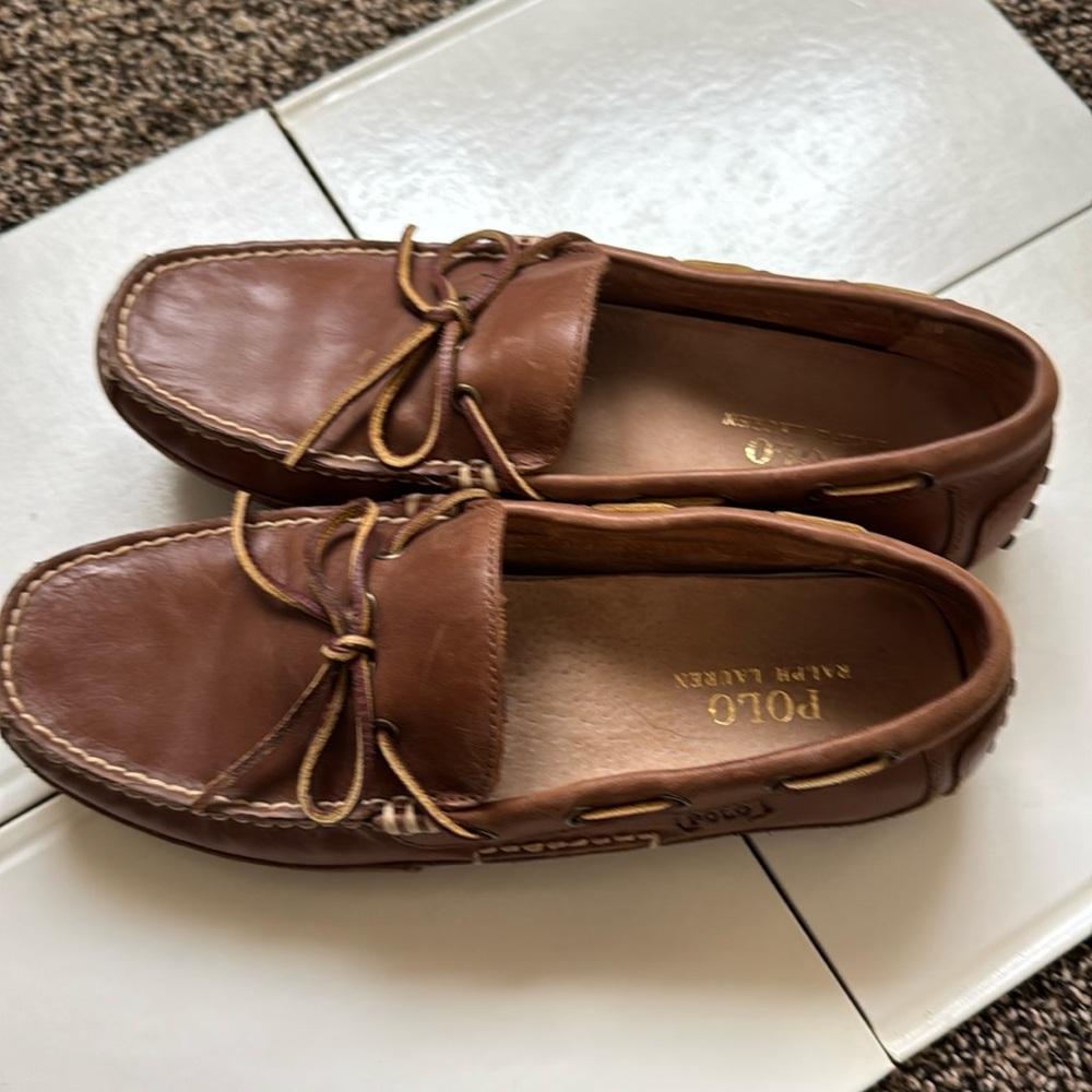 Polo by Ralph Lauren Tan Leather Loafers - Picture 7 of 7